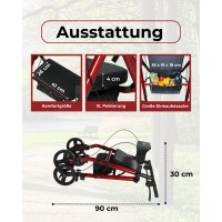 maxErgo Rollator Gehhilfe für Outdoor Indoor zugelassen als Medizinprodukt