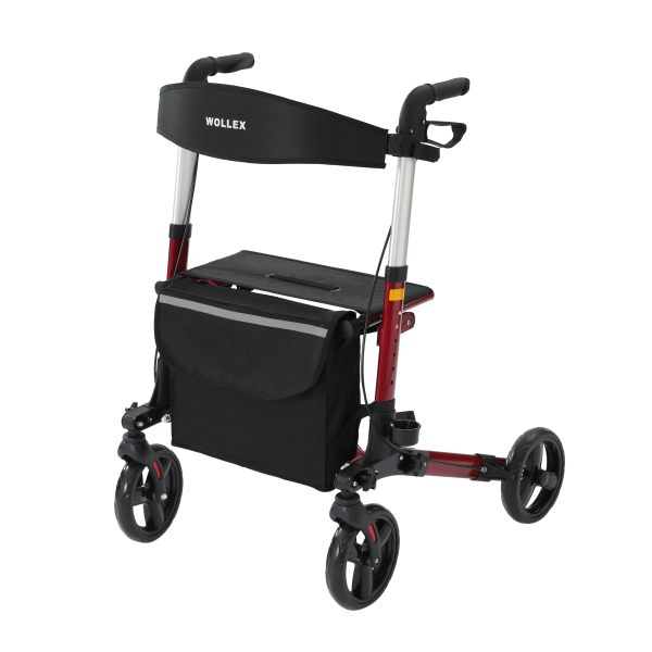 Sitwell Aluminium Rollator Faltbar Gehhilfe inkl. Einkaufstasche zugelassen als Medizinprodukt