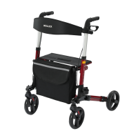 Sitwell Aluminium Rollator Faltbar Gehhilfe inkl. Einkaufstasche zugelassen als Medizinprodukt