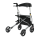 Sitwell Aluminium Rollator Faltbar Silber Gehhilfe inkl. Einkaufstasche zugelassen als Medizinprodukt