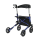 Sitwell Aluminium Rollator Faltbar Blau Gehhilfe inkl. Einkaufstasche zugelassen als Medizinprodukt
