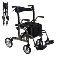 SmartWalker 2-in-1 Rollator mit Rollstuhlfunktion &...