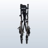 SmartWalker 2-in-1 Rollator mit Rollstuhlfunktion & Fußstützen, faltbar