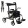 SmartWalker 2-in-1 Rollator mit Rollstuhlfunktion & Fußstützen, faltbar