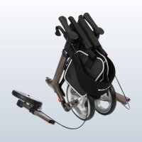 BellaMate Leichtgewicht-Rollator faltbar mit Sitz & Rückenlehne, nur 8,7 kg