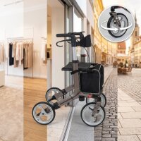 BellaMate Leichtgewicht-Rollator faltbar mit Sitz & Rückenlehne, nur 8,7 kg