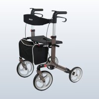 BellaMate Leichtgewicht-Rollator faltbar mit Sitz & Rückenlehne, nur 8,7 kg