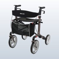 BellaMate Leichtgewicht-Rollator faltbar mit Sitz & Rückenlehne, nur 8,7 kg