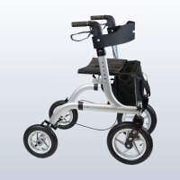 AirCross Outdoor-Rollator mit Luftreifen, faltbar, mit Sitz & Rückenlehne