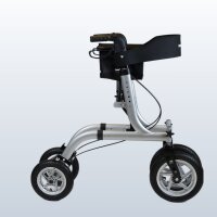 AirCross Outdoor-Rollator mit Luftreifen, faltbar, mit Sitz & Rückenlehne