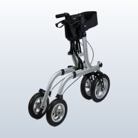 AirCross Outdoor-Rollator mit Luftreifen, faltbar, mit Sitz & Rückenlehne