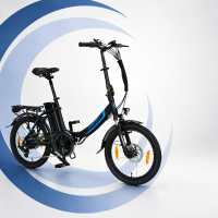 20 Zoll E-Faltrad Camp-20D Pedelec Schwarz smartEC