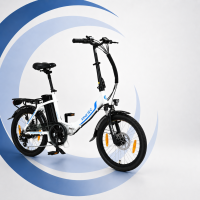20 Zoll E-Faltrad Camp-20D Pedelec Weiß smartEC
