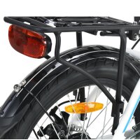 20 Zoll E-Faltrad Camp-20D Pedelec Weiß mit Transporttasche smartEC