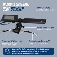 20 Zoll E-Faltrad Camp-20H Pedelec Schwarz smartEC