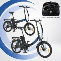 2er Pack Camp-20D & 20H Falt Pedelec/E-Bike 20 Zoll...