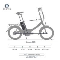 Falt-Pedelec Camp-20D / E-Bike 20 Zoll (Ausstellungsstück) Schwarz