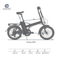 E-Klapprad Camp-20H E-Bike 20 Zoll
